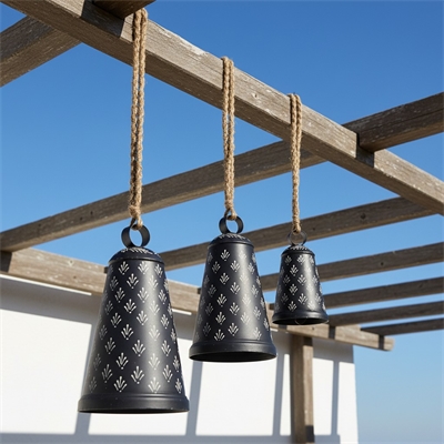 Set of 3 Barneys Bells-Charcoal 